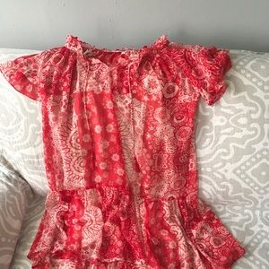 Red beachy style dress